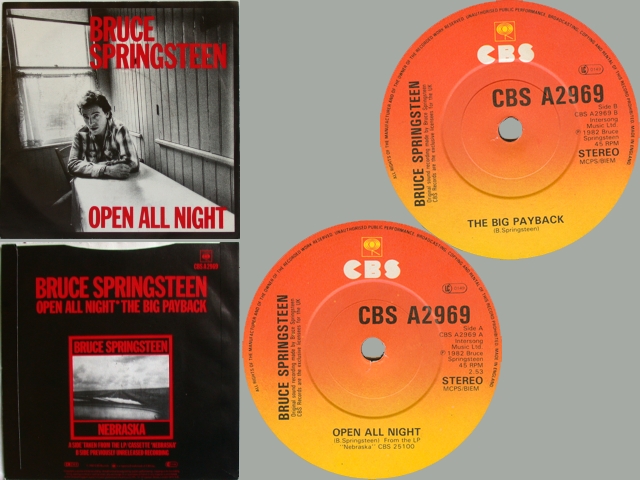 Bruce Springsteen - OPEN ALL NIGHT / THE BIG PAYBACK